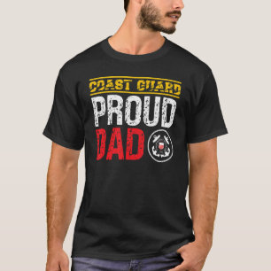 Ik ben een kustwacht Trots Pap Forces Coast Guard T-shirt
