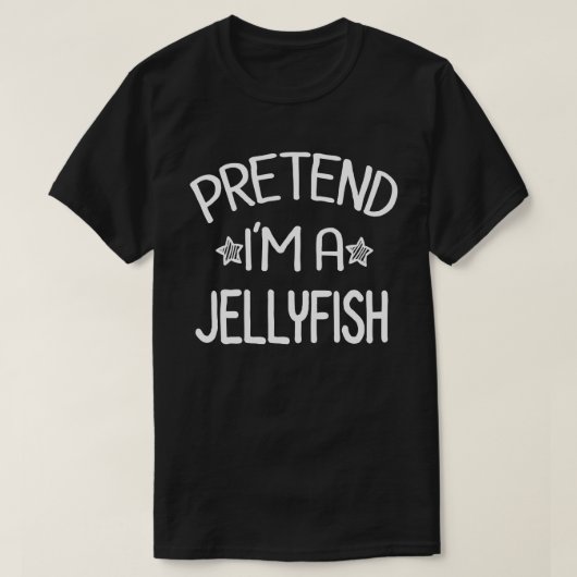 Ik ben een kwallen, een Kreukvrij kostuum. T-shirt (Design voorkant)