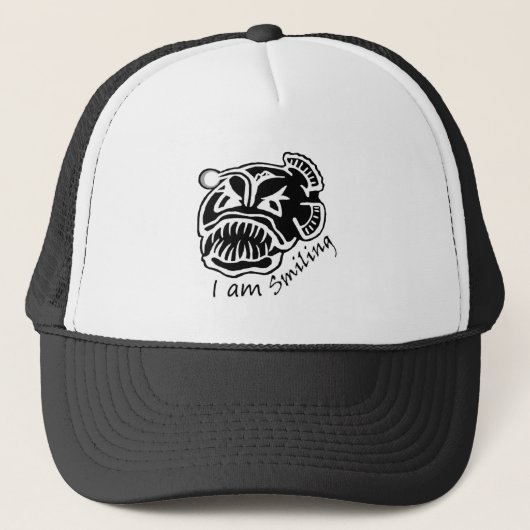 Ik ben een lachende zeeduivel trucker pet (Voorkant)