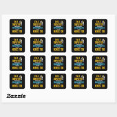 Ik ben een landmeter omdat ingenieurs ook helden n vierkante sticker (Vel)