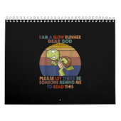 Ik ben een langwerpige grappige schildpad die loop kalender (Hoes)