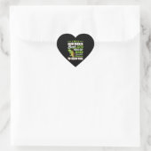 Ik ben een langzame loper Turtle Grappige Marathon Hart Sticker (Tas)