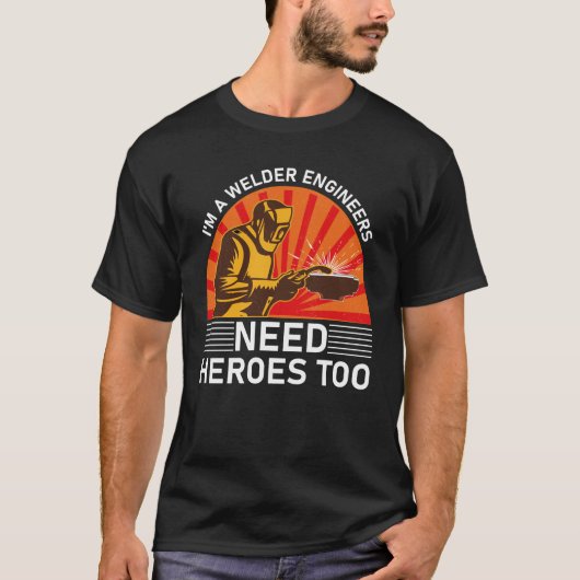 ik ben een laseringenieur die ook helden nodig hee t-shirt (Voorkant)