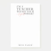 IK BEN EEN LEERER, WAT IS JE SUPER POWER? POST-IT® NOTES (Voorkant)