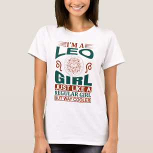 Ik Ben Een Leeuw Meisje Cool Sterrenbeeld T-shirt