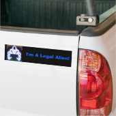 Ik ben een legale vreemdeling. bumpersticker (Op Truck)