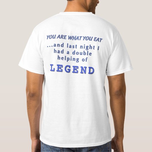 Ik ben een Legend Sleeveless T-shirt (Achterkant)