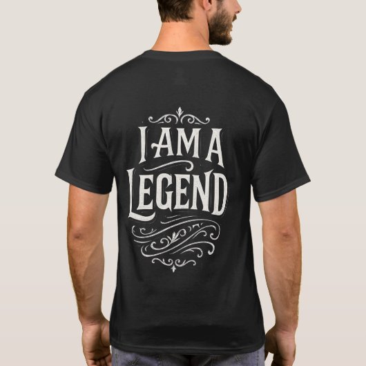 Ik ben een legende - achterzijde t-shirt (Achterkant)
