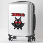 Ik ben een legende - Griezelfijne Mothman Sticker (Koffer)