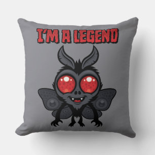 Ik ben een legende - Griezelig schattige Mothman Kussen