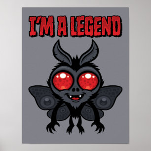 Ik ben een legende - Griezelig schattige Mothman Poster