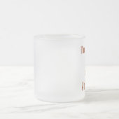 Ik ben een lemmet en hou ervan om tekst in bruin t matglas koffiemok (Center)