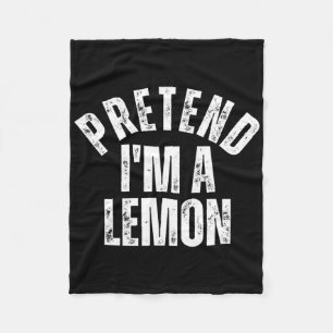 Ik ben een Lemon Funny Lazy Halloween Costume Fleece Deken