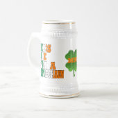 Ik ben een leprechaun. bierpul (Voorkant links)