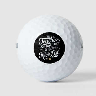 Ik ben een leraar, ik sta op de nette lijst leraar golfballen