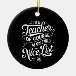 Ik ben een leraar, ik sta op de nette lijst leraar keramisch ornament