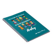 Ik ben een leraar. School Kinder aangepaste naam Notitieboek (Rechterzijde)