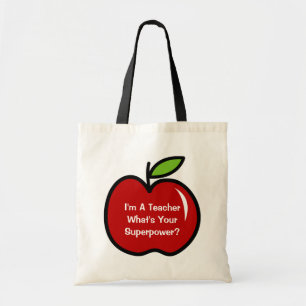 Ik ben een leraar wat is je superkracht tote tas