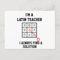 Ik ben een lerares Latijn, ik vind altijd een oplo