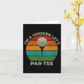 Ik ben een Let's Par Tee grappige golf vader vader Kaart (Gele Bloem)