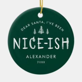 Ik ben een leuke Kinder kerstfoto geweest Keramisch Ornament