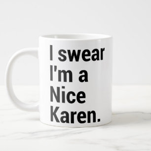 Ik ben een leuke rare karen meme grote koffiekop