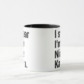 Ik ben een leuke rare karen meme mok (Midden)