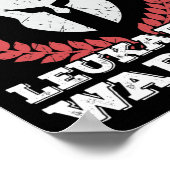 Ik ben een Leukemia Warrior Leukemia Awareness Poster (Hoek)