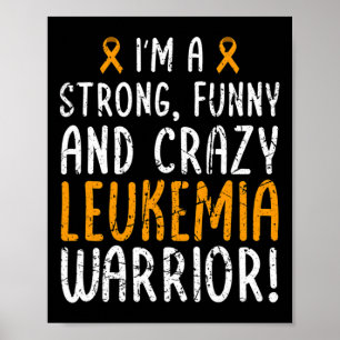 Ik ben een Leukemie-aanhanger. Leukemie Bewustmake Poster