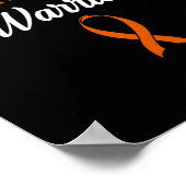 Ik ben een leukemie-aanhanger van bloedkanker poster (Hoek)