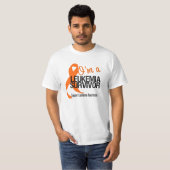 Ik ben een Leukemie Survivor T-shirt (Voorkant volledig)