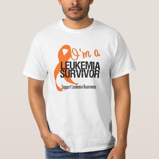 Ik ben een Leukemie Survivor T-shirt (Voorkant)
