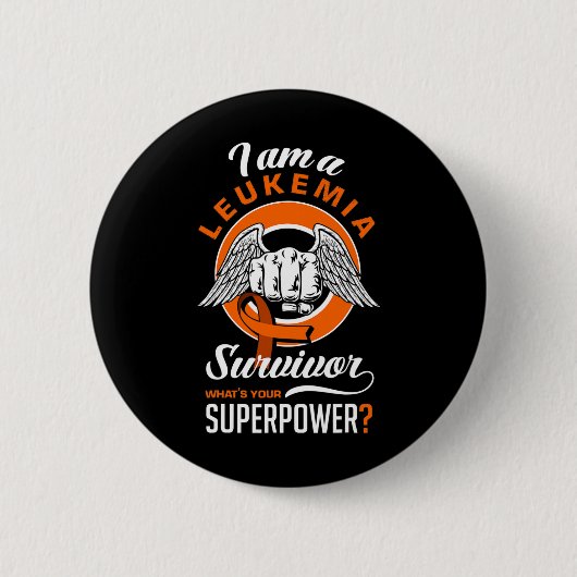 Ik ben een leukemie suvivor Leukemie Bewustheid Le Ronde Button 5,7 Cm (Voorkant)