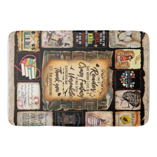 Ik ben een lezer, Boek Lover Blanket, Badmat (Voorkant)