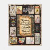 Ik ben een lezer, Boek Lover Blanket, Fleece Deken (Voorkant)