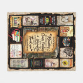 Ik ben een lezer, Boek Lover Blanket, Fleece Deken (Voorkant (Horizontaal))