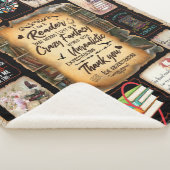 Ik ben een lezer, Boek Lover Blanket, Sherpa Deken (3/4)