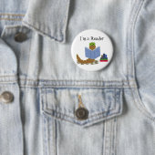 Ik ben een lezer boekworm ronde button 5,7 cm (In situ)