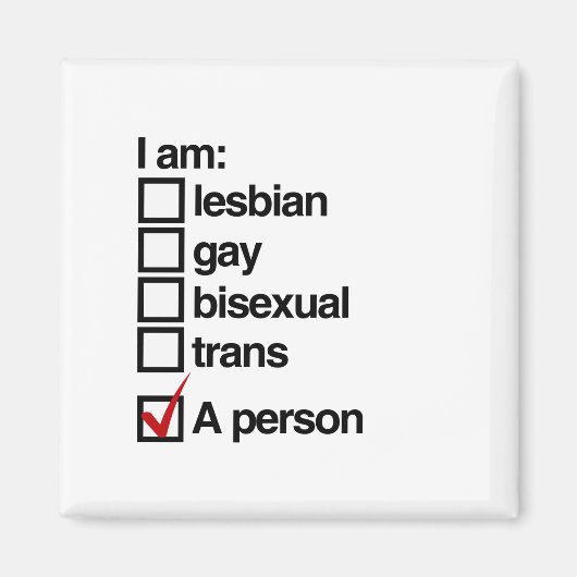 Ik ben een LGBT persoon Magneet (Voorkant)