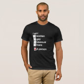 Ik ben een LHBT-persoon T-shirt (Voorkant volledig)