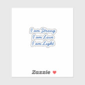 Ik ben een lichtdoorschijnende sticker (Vel)