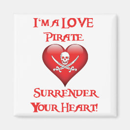 Ik ben een liefdespiraat - geef je hart over magneet