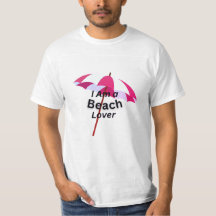 Ik ben een liefhebber van het strand t-shirt