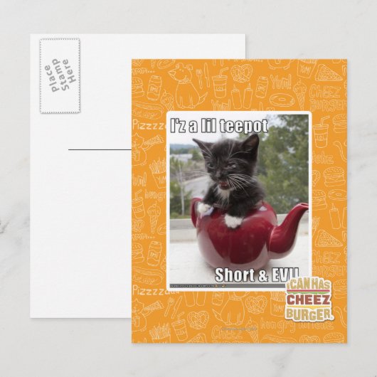 Ik ben een lil repot briefkaart (Voorkant / Achterkant)