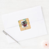 Ik ben een lil repot vierkante sticker (Envelop)