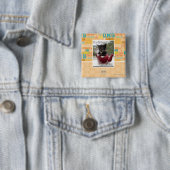 Ik ben een lil teepot vierkante button 5,1 cm (In situ)