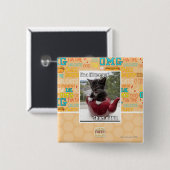Ik ben een lil teepot vierkante button 5,1 cm (Voorkant /achterkant)