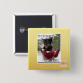 Ik ben een lil teepot vierkante button 5,1 cm (Voorkant /achterkant)