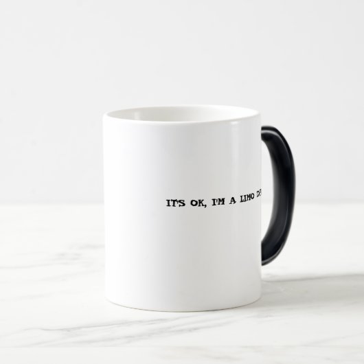 IK BEN EEN LIMO-DRIVER. MAGISCHE MOK (Voorkant rechts)