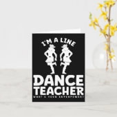 Ik ben een Line Dance Teacher Wat is jouw Superpow Kaart (Gele Bloem)